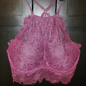 Victoria Secret PINK Burgundy Lace Bralette